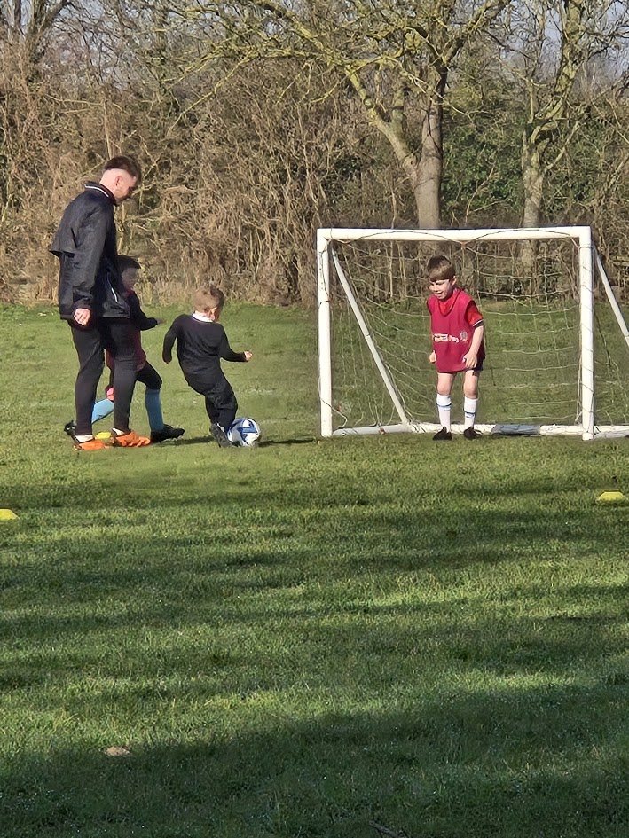 Jake with young players