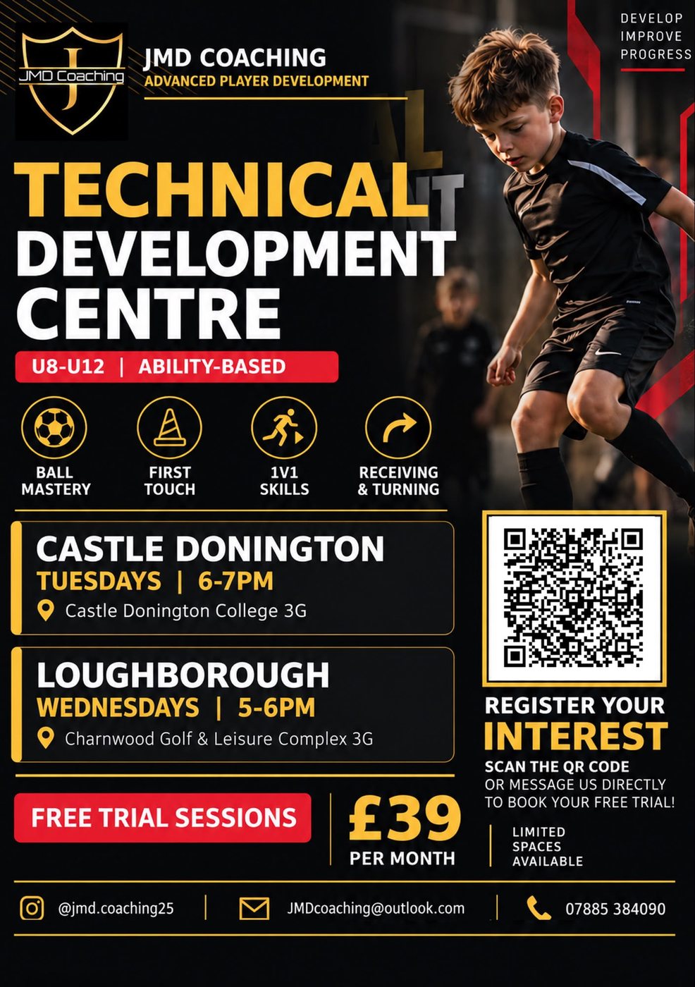 JMD Coaching Technical Development Centre flyer